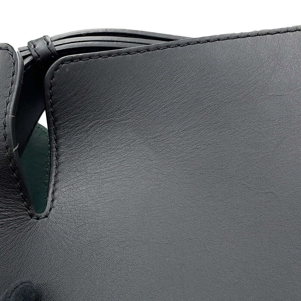 Burberry Shoulder Bag Bucket Calfskin Leather Black - Picture 7 of 11